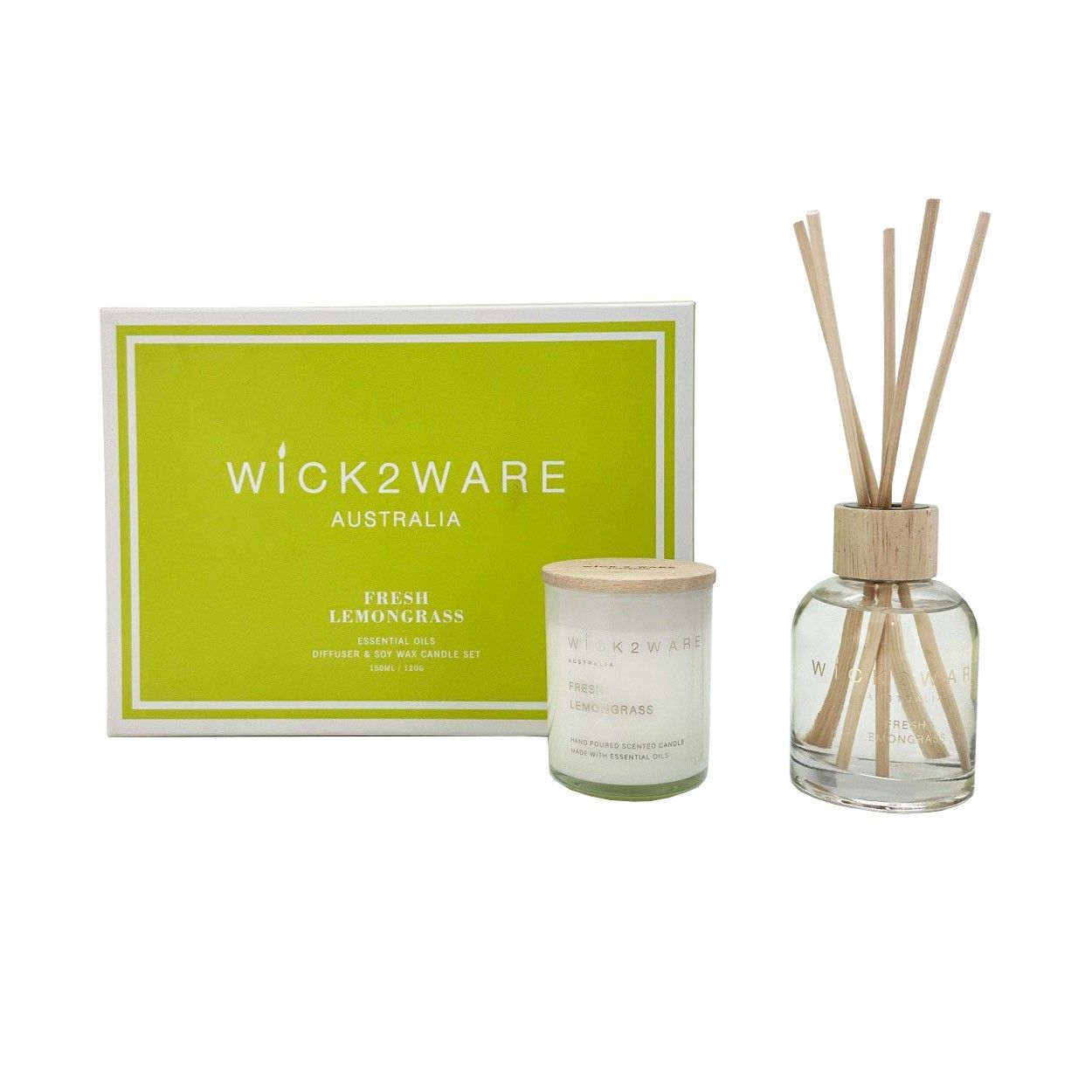 Diffuser 150ml Candle 120g Fresh Lemongrass