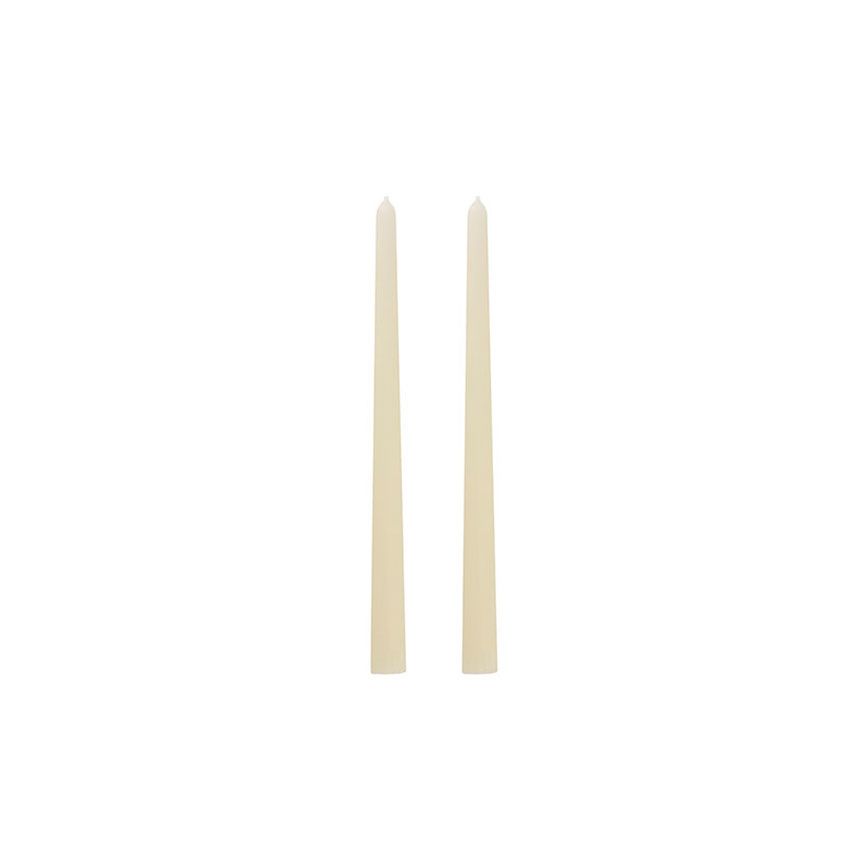 Signature Taper Dinner Candle Pack 2 Ivory (2x25cm)