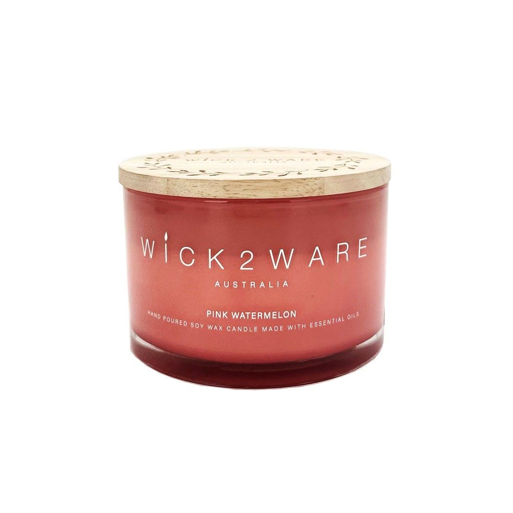 Candle Soy Jar 430g Pink Watermelon