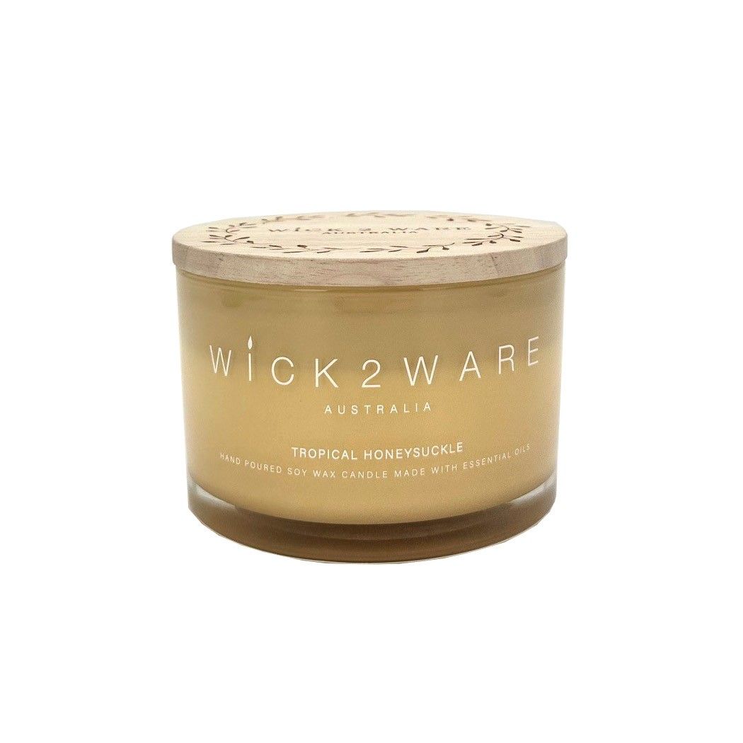 Candle Soy Jar 430g Tropical Honeysuckle
