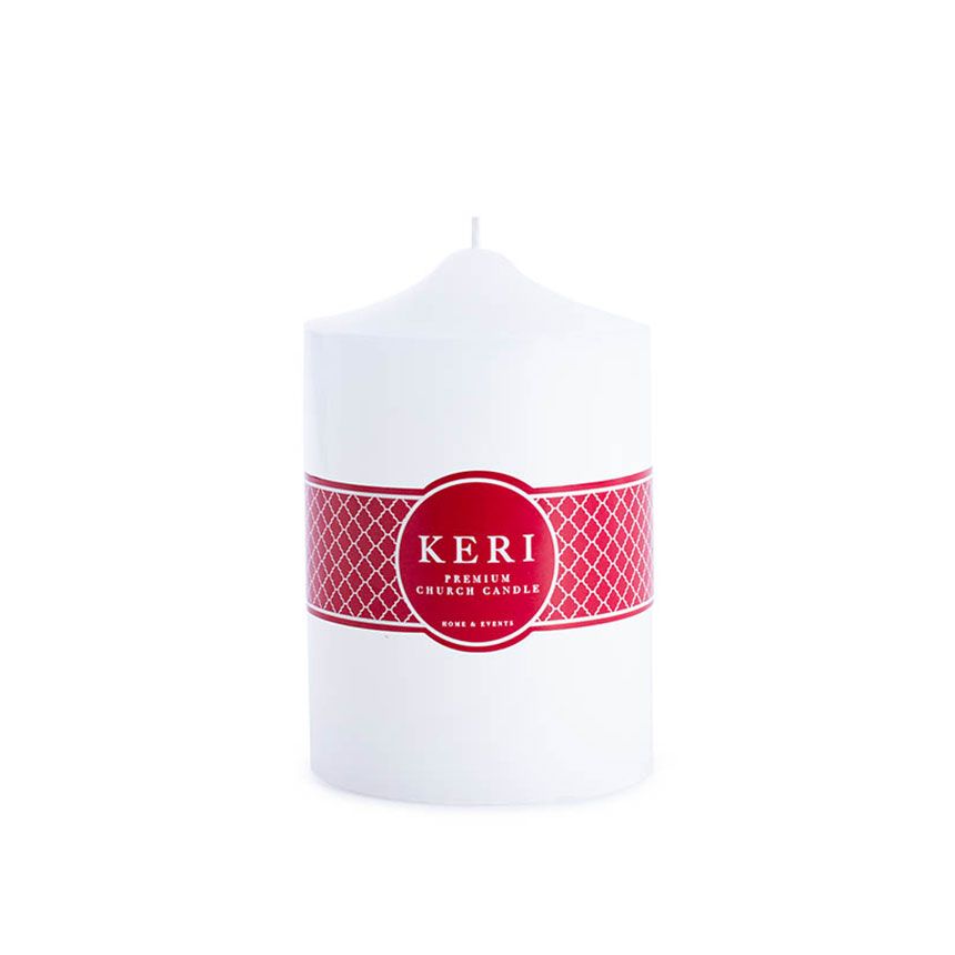 Church Pillar Candle White (10x15cm)