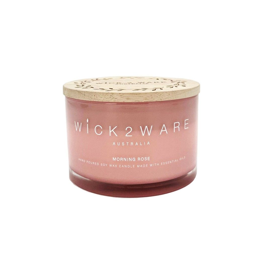 Candle Soy Jar 430g Morning Rose
