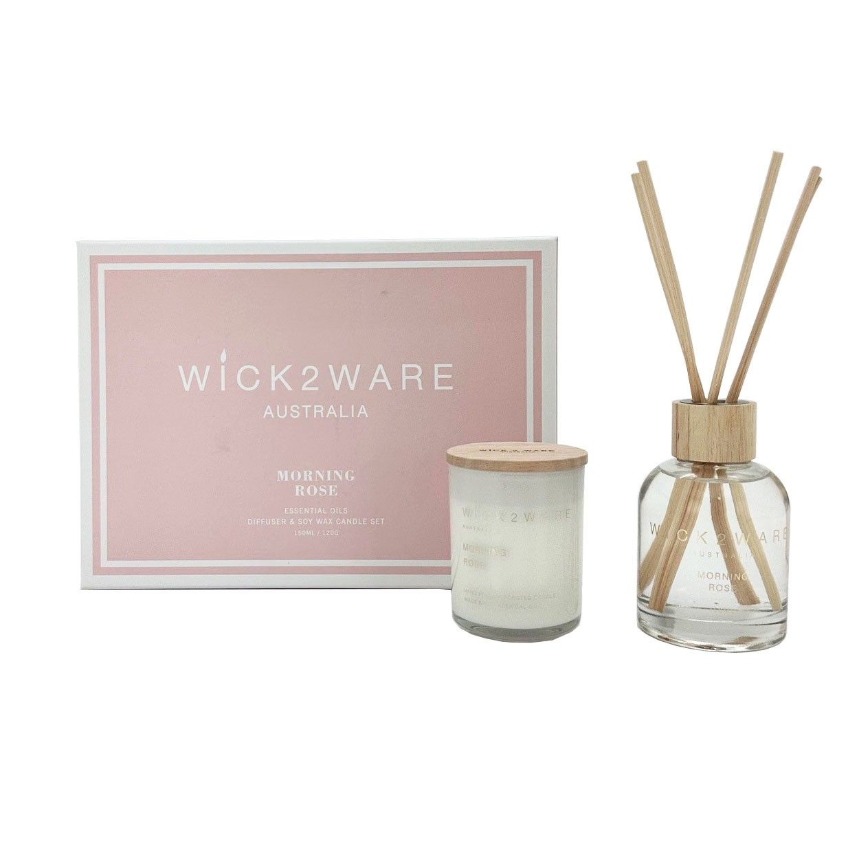 Diffuser 150ml Candle 120g Morning Rose