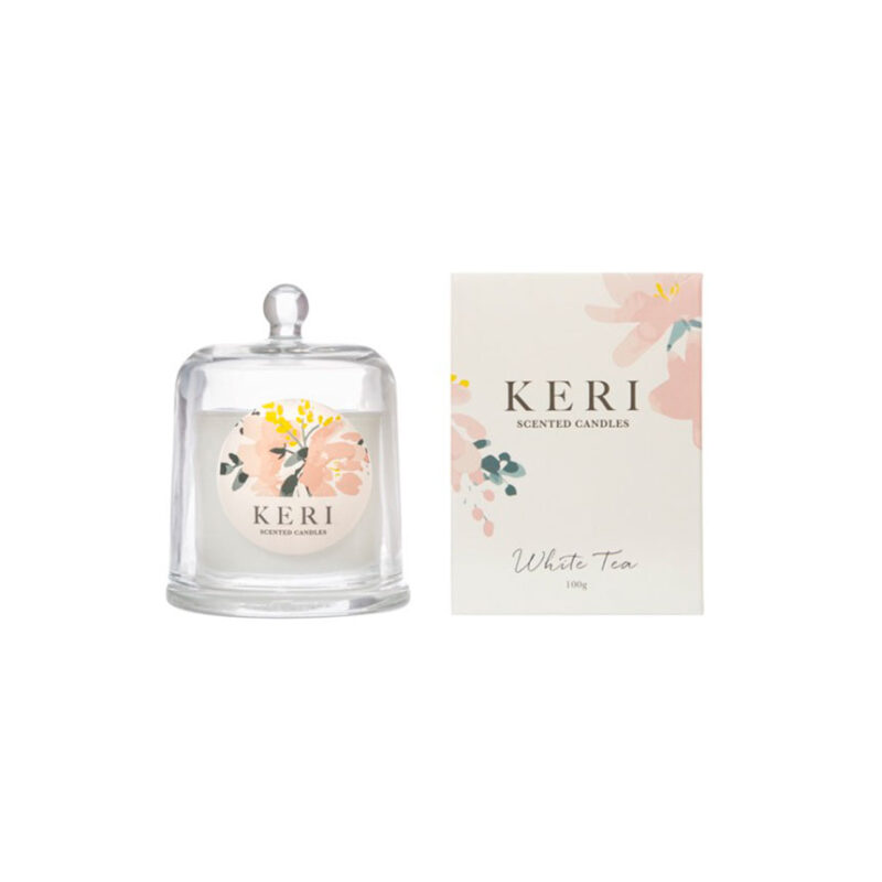 Scented Cloche Candle Carnival White Tea 100g - Image 2
