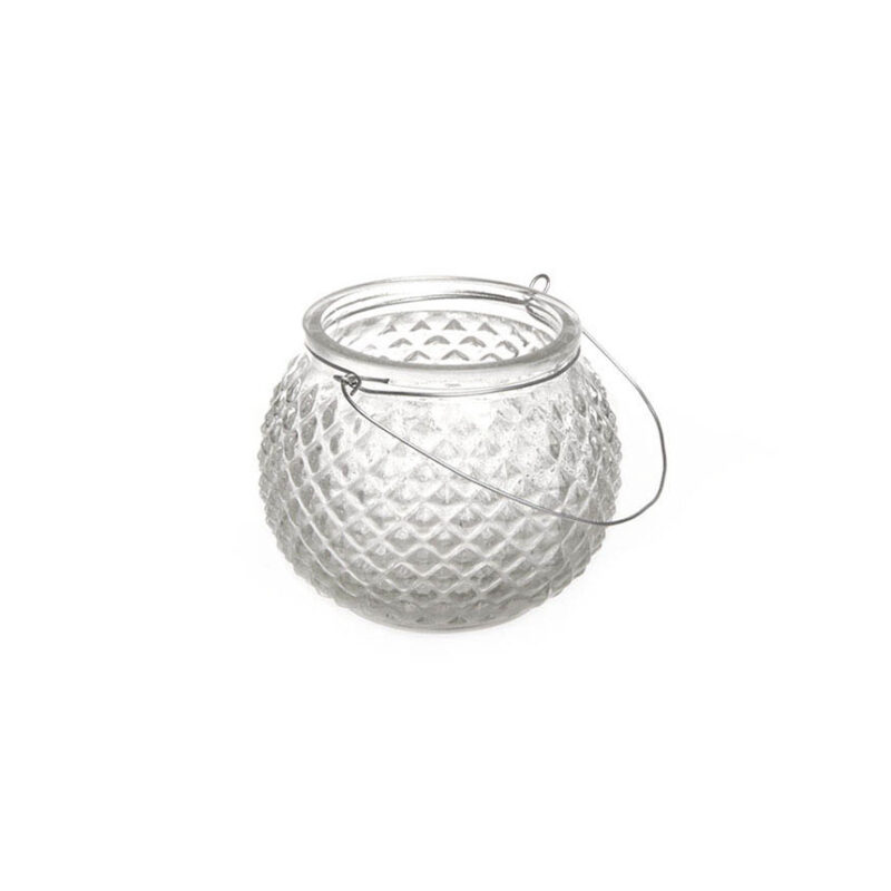 Glass Hanging Candle Holder Twinkle Clear - Image 2