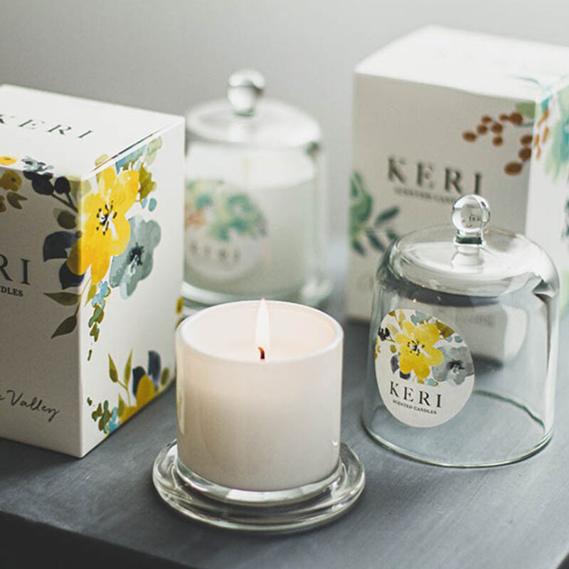 Scented Cloche Candle Carnival Lily of Valley 100g - Image 2