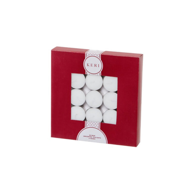 Tealight Event Candle 4 Hour 50 Bulk Pack White (38mmx17mm)