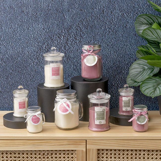 Scented Mason Jar Candle Ivory Vanilla Tuberose 80g