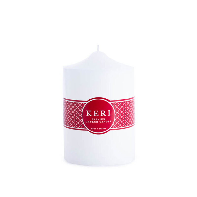 Church Pillar Candle White (10x15cm)