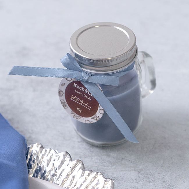 Scented Mason Jar Candle Dusty White Gardenia 80g
