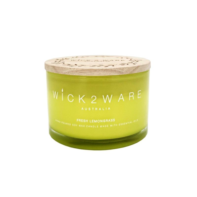 Candle Soy Jar 430g Fresh Lemongrass