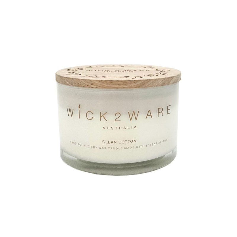 Candle Soy Jar 430g Clean Cotton
