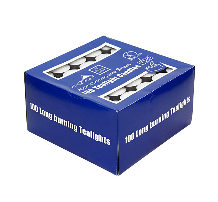 Candle T-lite 9Hrs 100pcs Blue Box