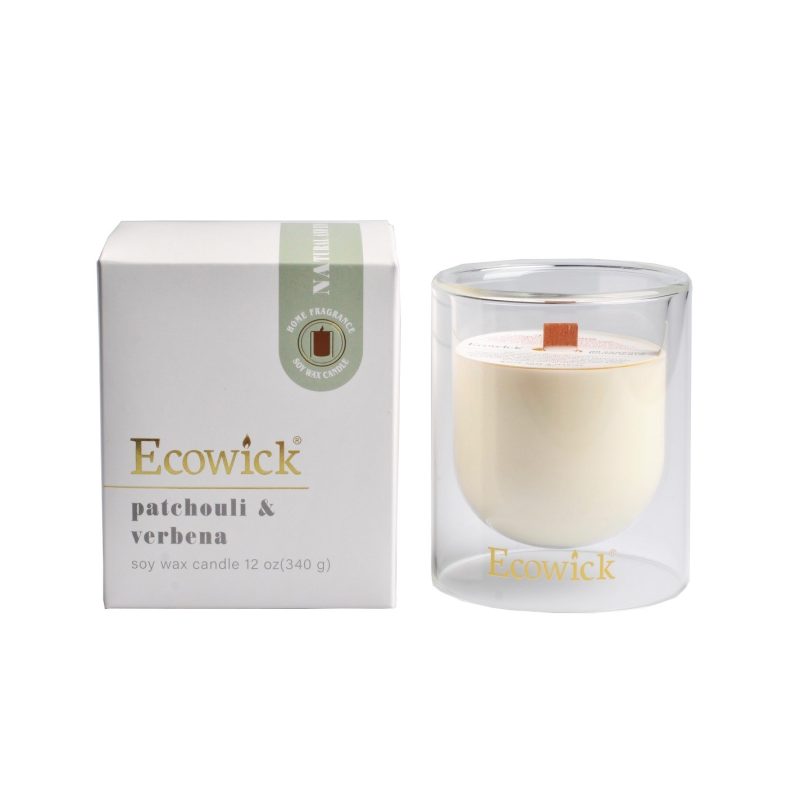 Candle Soy Jar Lantern Bottle 300g Patchouli & Verbena