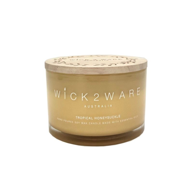 Candle Soy Jar 430g Tropical Honeysuckle
