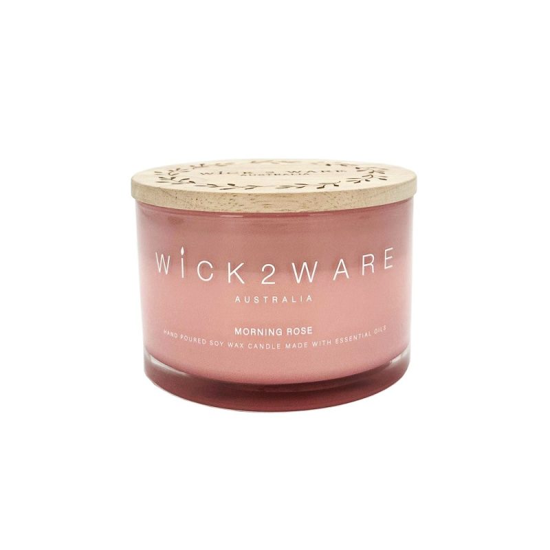 Candle Soy Jar 430g Morning Rose