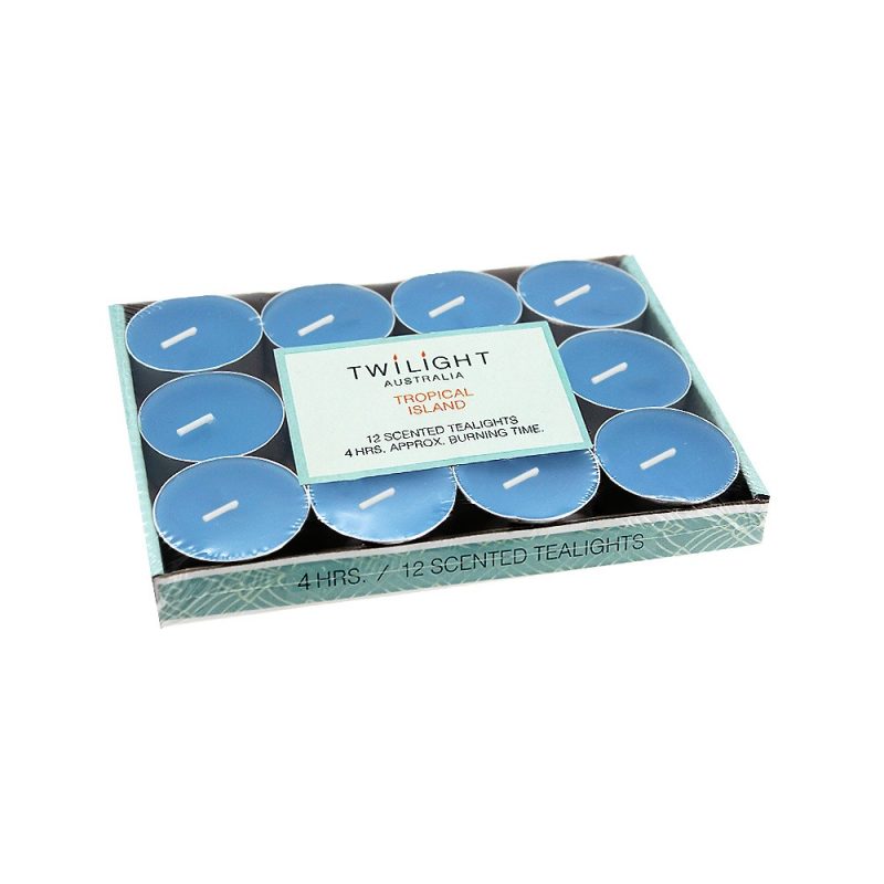 Candle T-lite 4Hrs 12pk Tropical Island